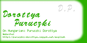 dorottya puruczki business card